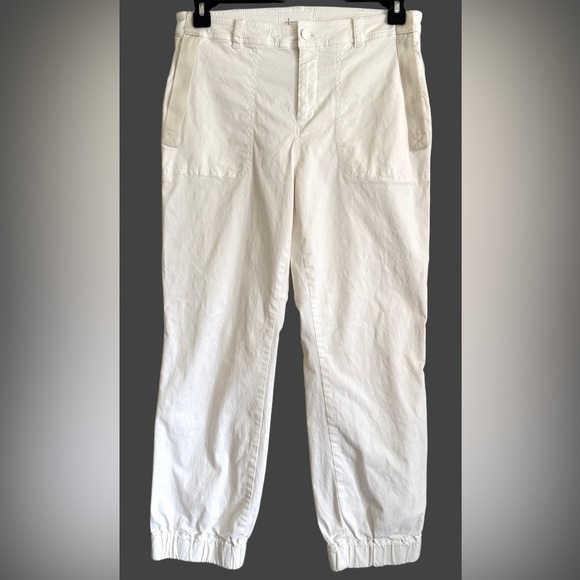 ANTHROPOLOGIE Tencel Blend Contemporary Mid-Rise Richie Slim Jogger Pants Sz 8 - Picture 2 of 10